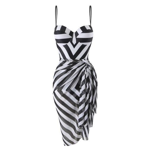 Geometric Print Bikini Set