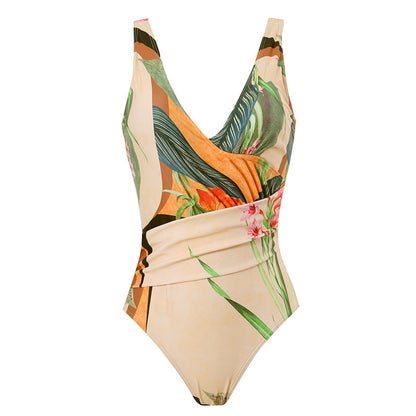 Criss-Cross One-Piece Swimsuit