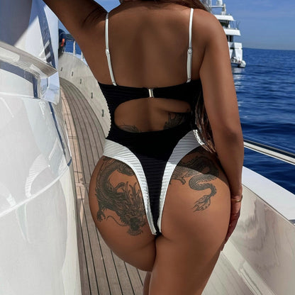 Colorblock One-Piece Swimsuit