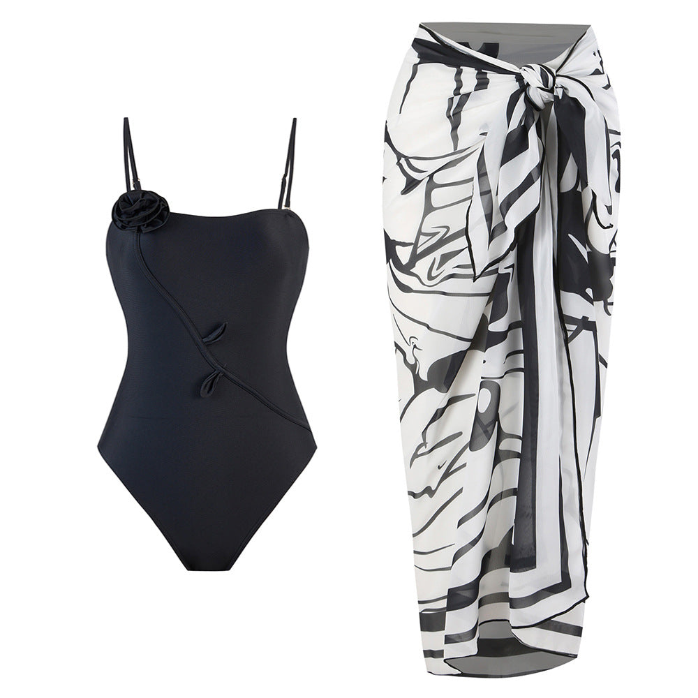 3D Ruffle One-Piece Swimsuit