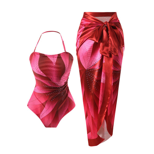 Digital Print Modest One-Piece Swimsuit