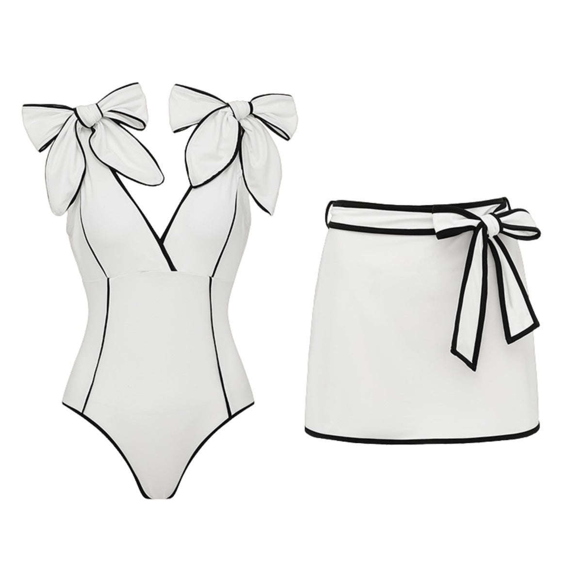 Black & White One-Piece Swimsuit