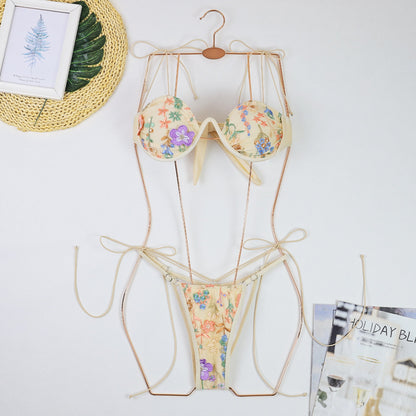 Embroidery One-Piece Swimsuit