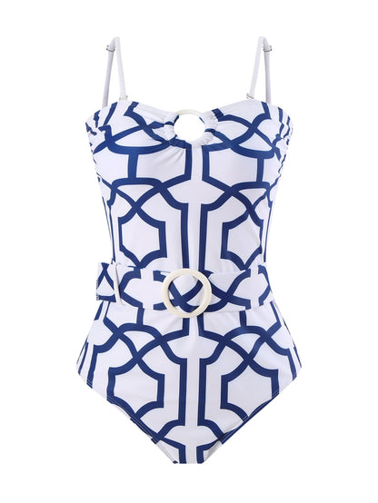 Digital Print One-Piece Swimsuit