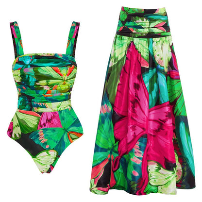 Butterfly Print One-Piece Swimsuit