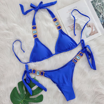 Crystal Diamond One-Piece Swimsuit