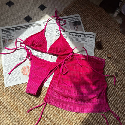 Ombre Mesh Bikini Set