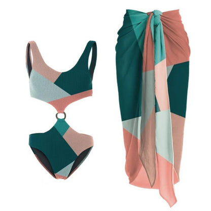 Colorblock One-Piece Swimsuit
