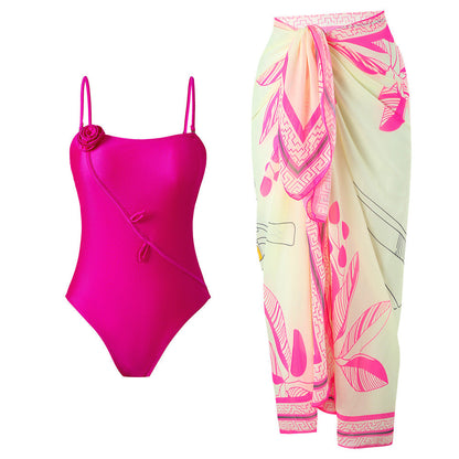 3D Ruffle One-Piece Swimsuit