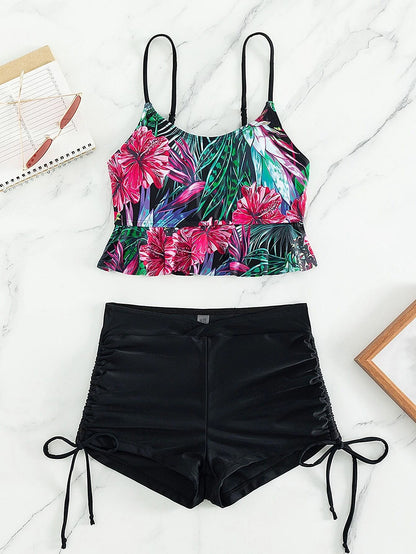 Boxer Slit Bikini Set