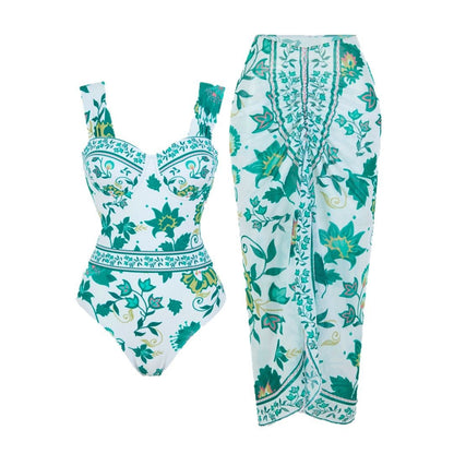 Digital Print One-Piece Swimsuit