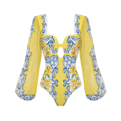 Long Sleeve One-Piece Swimsuit