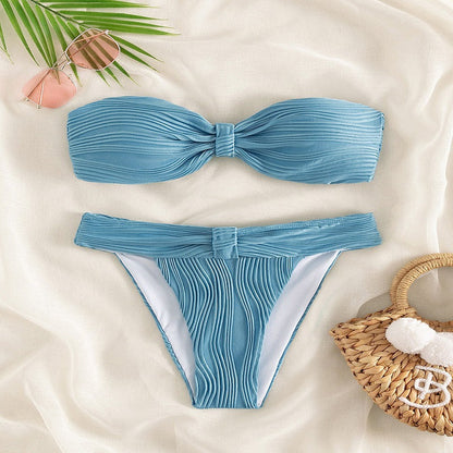 Classic Slit One-Piece Swimsuit