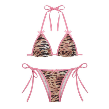 Leopard Print Bikini Set
