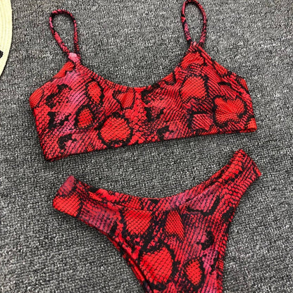 Leopard Print Bikini Set