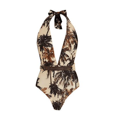 Halter One-Piece Swimsuit