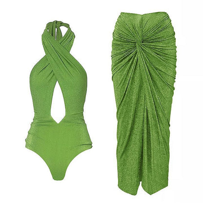 Solid One-Piece Swimsuit