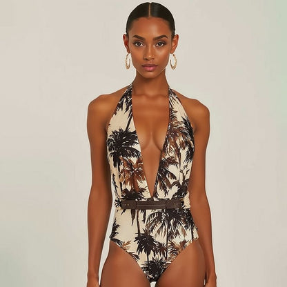 Halter One-Piece Swimsuit