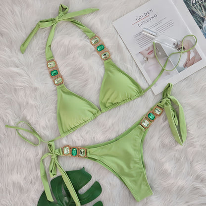 Crystal Diamond One-Piece Swimsuit