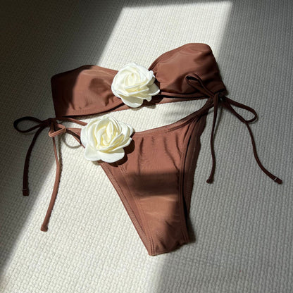 Colorblock Bikini Set