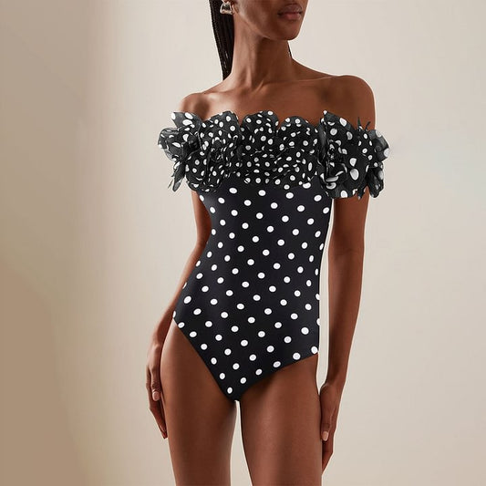 Polka Dot One-Piece Swimsuit