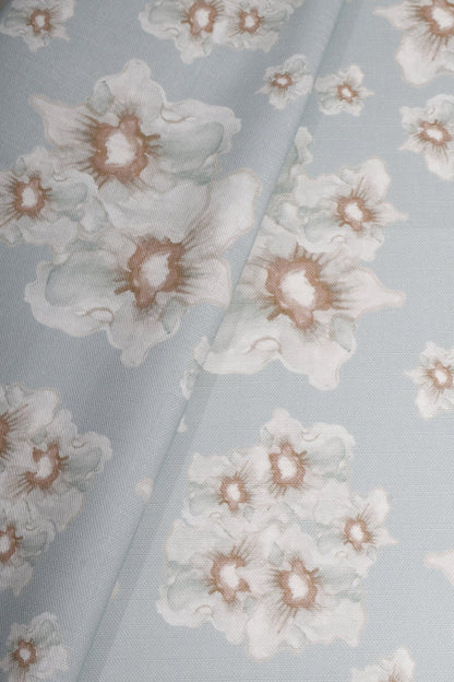 Cottage Garden Copper Large Repeat  Luxury Fabric by the Yard