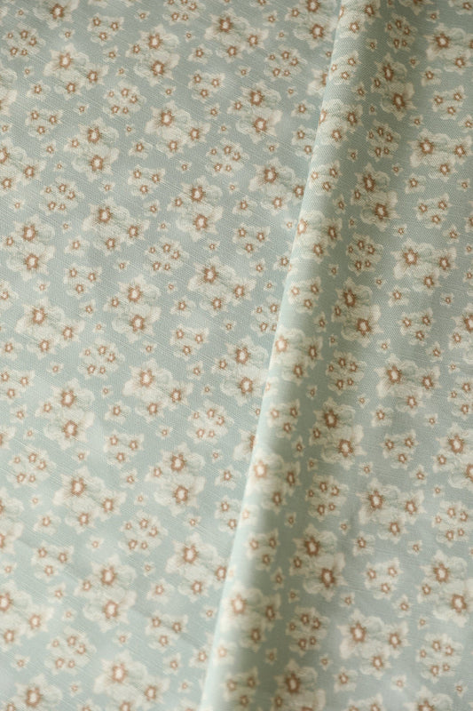 Cottage Garden Copper Small Repeat Luxury Fabric by the Yard