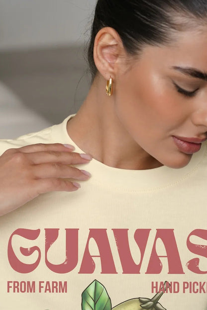 Casual Loose Cotton Fruit Print T-shirt