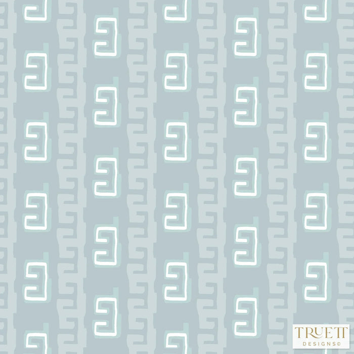Gaga Greek Sea Storm Small Repeat Luxury Fabric by the Yard
