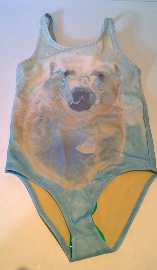 PopUpShop Polar Bear Swimsuit for Girls