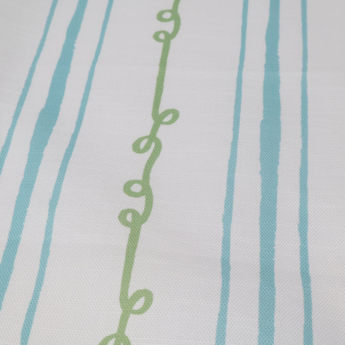 Sister Stripe Sage Green & Blue Luxury Fabric by the Yard