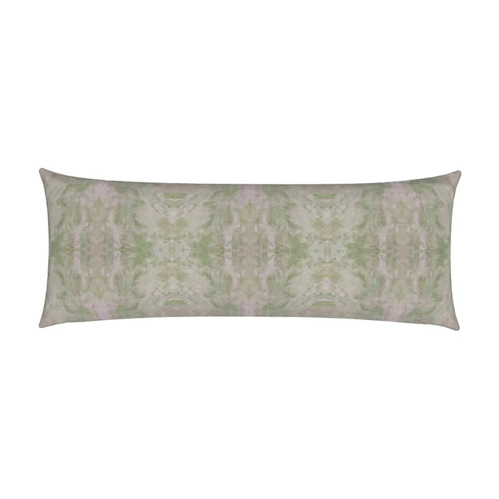 Topiary Bud Green Luxury Bolster Pillow